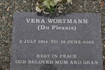 WORTMANN Vera nee du PLESSIS  1914-2005