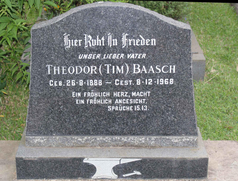 BAASCH Theodor 1888-1968
