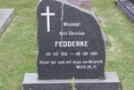FEDDERKE Heini Christian 1912-1991