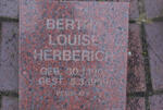 HERBERICH Bertha Louise 1901-1999