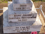 HIESTERMANN Marie Johanne Dorothea nee HINZE 1872-1954