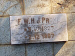 PROHL F.W.H.J. 1897-1897