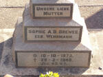 DREWES Sophie A.D. nee WEHRMANN 1873-1940