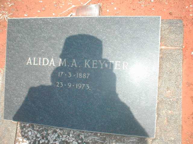 KEYTER Alida M.A. 1887-1973
