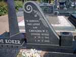 KOKER Carolina W.C., de nee BOTES 1913-2006