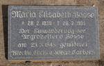 BOSSE Maria Elisabeth 1839-1905