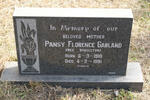 GARLAND Pansy Florence nee MIDDLETON 1910-1981