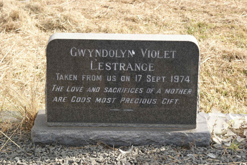 L'ESTRANGE Gwyndolyn Violet -1974