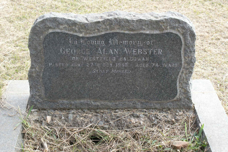 WEBSTER George Alan -1966