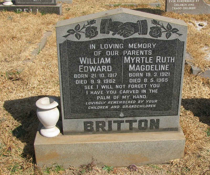 BRITTON William Edward 1917-1982 & Myrtle Ruth Magdeline 1921-1965