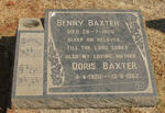 BAXTER Benny -1960 & Doris 1920-1962