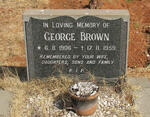 BROWN George 1906-1959