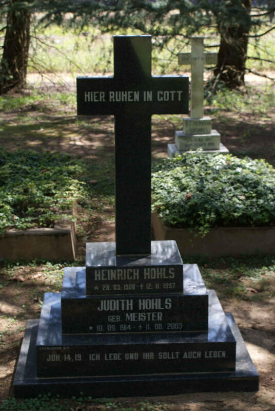 HOHLS Heinrich 1908-1997 :: HOHLS Judith nee MEISTER 1914-2003