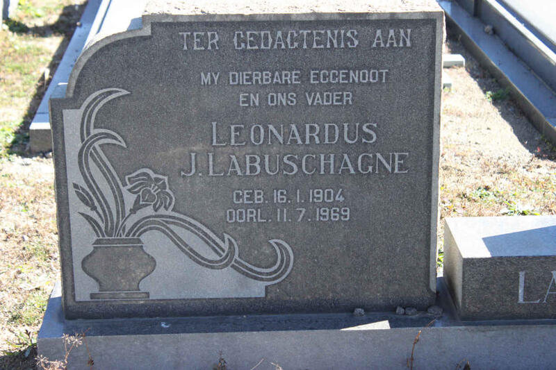 LABUSCHAGNE Leonardus J. 1904-1969