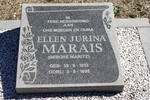 MARAIS Ellen Jurina nee MARITZ 1913-1995