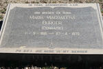 BURGER Maria Magdalena nee CONRADIE 1881-1970