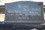 BROWN William Hilder 1903-1976 & Hester Elizabeth Johanna 1909-1996