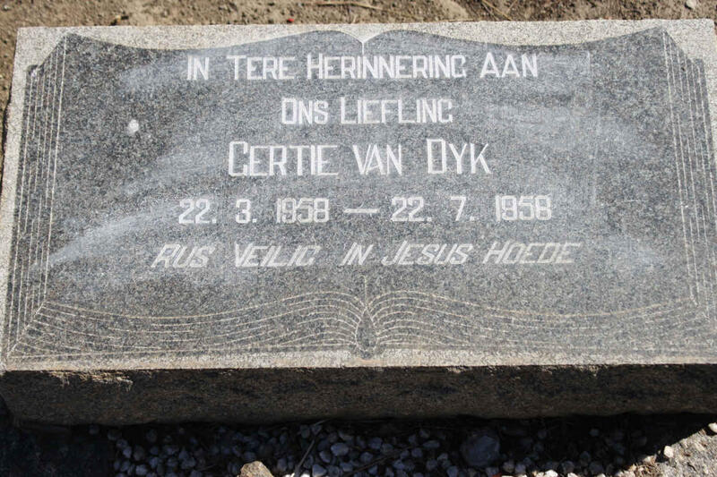 DYK Gertie, van 1958-1958