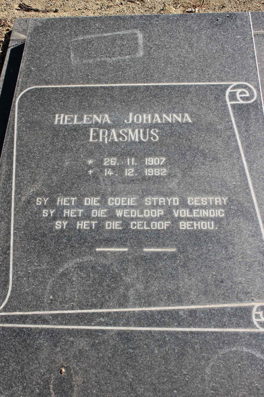 ERASMUS Helena Johanna 1907-1982
