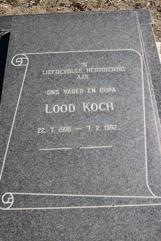 KOCH Lood 1906-1992