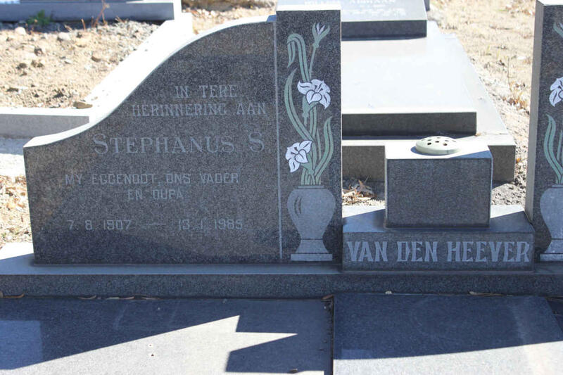 HEEVER Stephanus S.,van den 1907-1985
