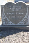 FOURIE Hannie 1935-1984