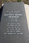 HENZEN Matthys Daniel 1930-1994