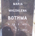 BOTHMA Maria Magdalena 1875-1953