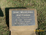 MATTINSON Jenny Wilhelmina nee HAGEMANN 1901-1989