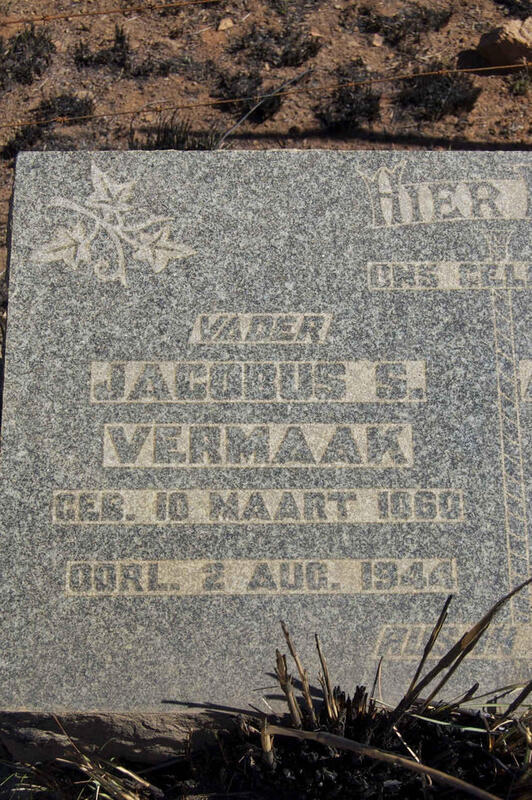 VERMAAK Jacobus S. 1860-1944