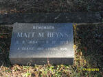 HEYNS Matt M. 1884-1973