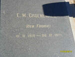 GROENEWALD E.M. nee FOURIE 1919-1977
