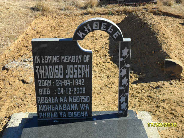 KHOELE Thabiso Joseph 1942-2008