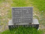 MERWE Gert Marthinus, van der 1916-1996 & Susanna Catharina 1919-