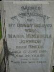 JOHNSON Maria Hendricka nee SMEDA -1910