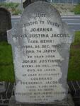 JACOBS Coenraad Frederick  -1948 & Johanna Maria Justina BEHR -1940 :: JACOBS Johan Justinus -1940