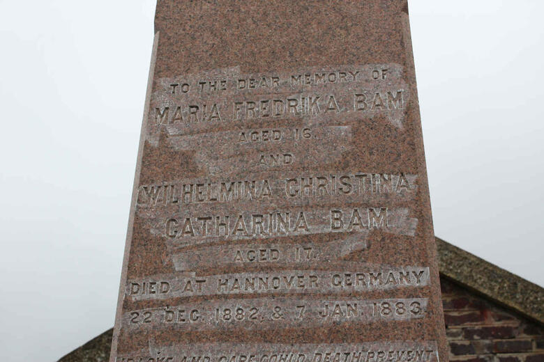 BAM Maria Fredrika -1882 :: BAM Wilhelmina Christina Catharina -1883