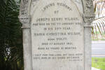 WILSON Joseph Henry -1893 & Maria Christina WOLFF -1921