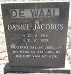 WAAL Daniel Jacobus, de 1914-1979