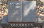 BRODRICK Barend Petrus 1941-1990