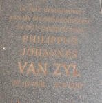 ZYL Philippus Johannes, van 1918-1987