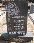 WYK Douw, van 1942-1995 & Susan 1945-2005