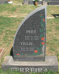 FERREIRA Peet 1922-2002 & Tillie 1926-2002