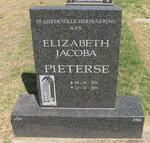 PIETERSE Elizabeth Jacoba 1931-2001