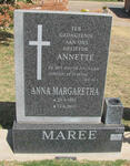MAREE Anna Margaretha 1931-2001