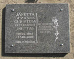 O'CONNOR Janetta Suzanna Christina 1945-2009