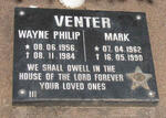 VENTER Wayne Philip 1956-1984 ::  VENTER Mark 1962-1990