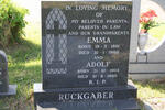 RUCKGABER Adolf 1903-1980 & Emma 1901-1980 