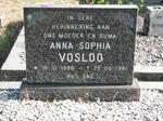VOSLOO Anna Sophia 1886-1981