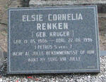 RENKEN Elsie Cornelia nee KRUGER 1906-1996